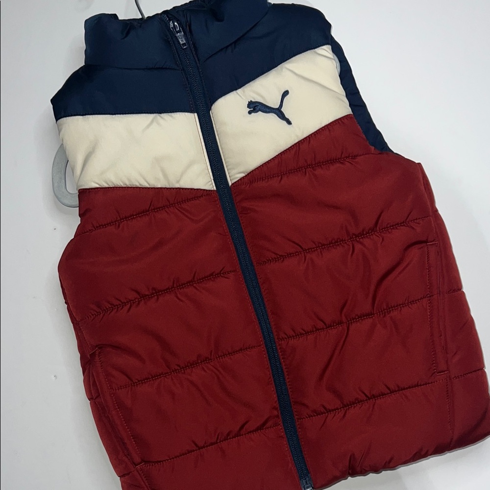 Puma Dark Blue Puffer Vest size 6